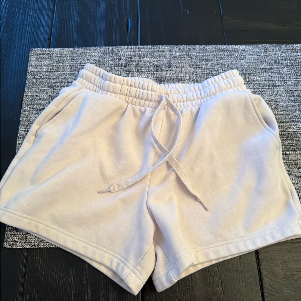 Fabletics Off White Sweat Shorts